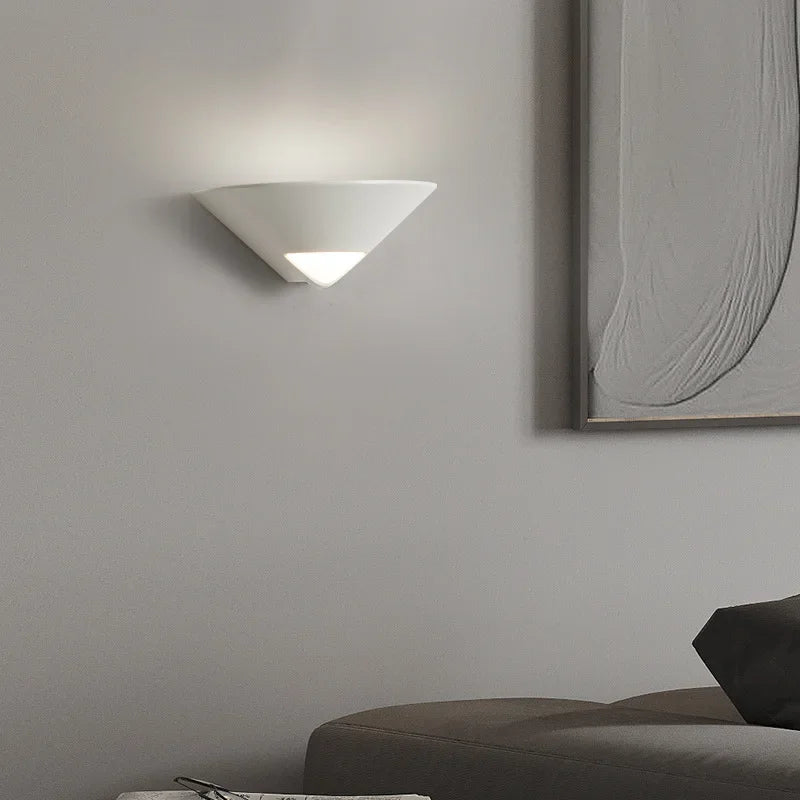 Afralia™ Modern Black/White Wall Lamp LED Indoor Lighting Living Room Bedroom Bedside