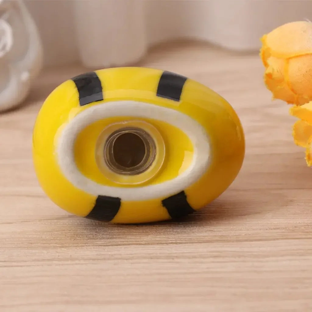 Afralia™ Ceramic Bee Salt Pepper Shaker Seasoning Pot Cooking Tableware