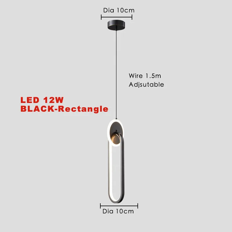 Nordic LED Pendant Chandelier for Bedroom Living Room Restaurant Decor by Afralia™