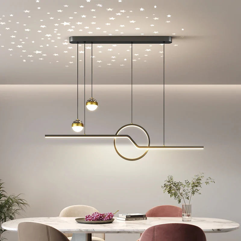 Afralia™ Nordic LED Chandeliers for Dining Room, Living Room, and Bedroom