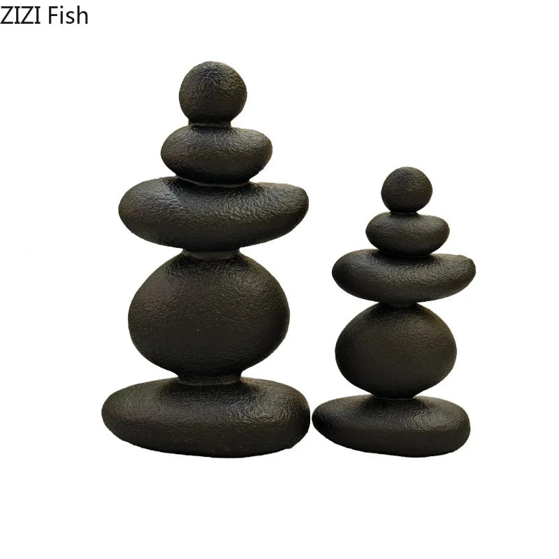 Afralia™ Stone Statue Desk Decoration Resin Sculpture Room Aesthetic Decor