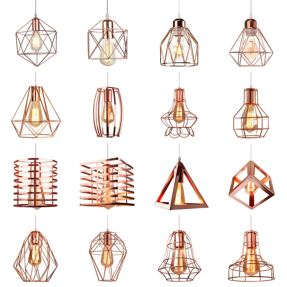 Afralia™ Industrial Retro Loft LED Pendant Light for Home Living Room Kitchen