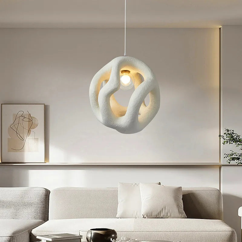 Afralia™ Wabi Sabi LED Chandelier: Nordic Handmade Japan Style Pendant Lamp for Kitchen Island