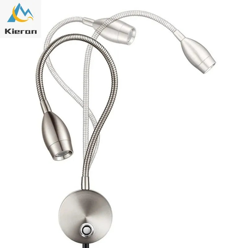 Afralia™ LED Snake Wall Lamps for Bedroom Study USB Reading Lights