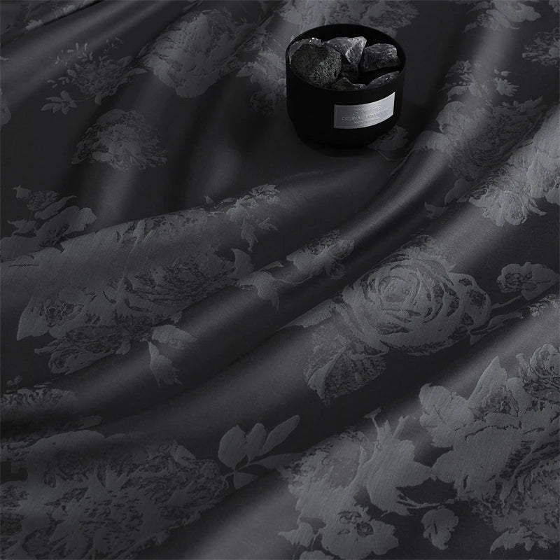 Afralia™ Vintage Jacquard Lyocell Cotton Luxury Bedding Set: Soft Silky 4Pcs