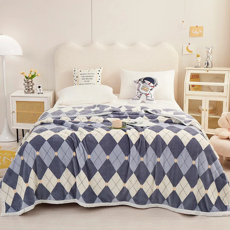 Afralia™ Soft Velvet Ferret Print Blanket for Warmth and Comfort - Autumn Ready