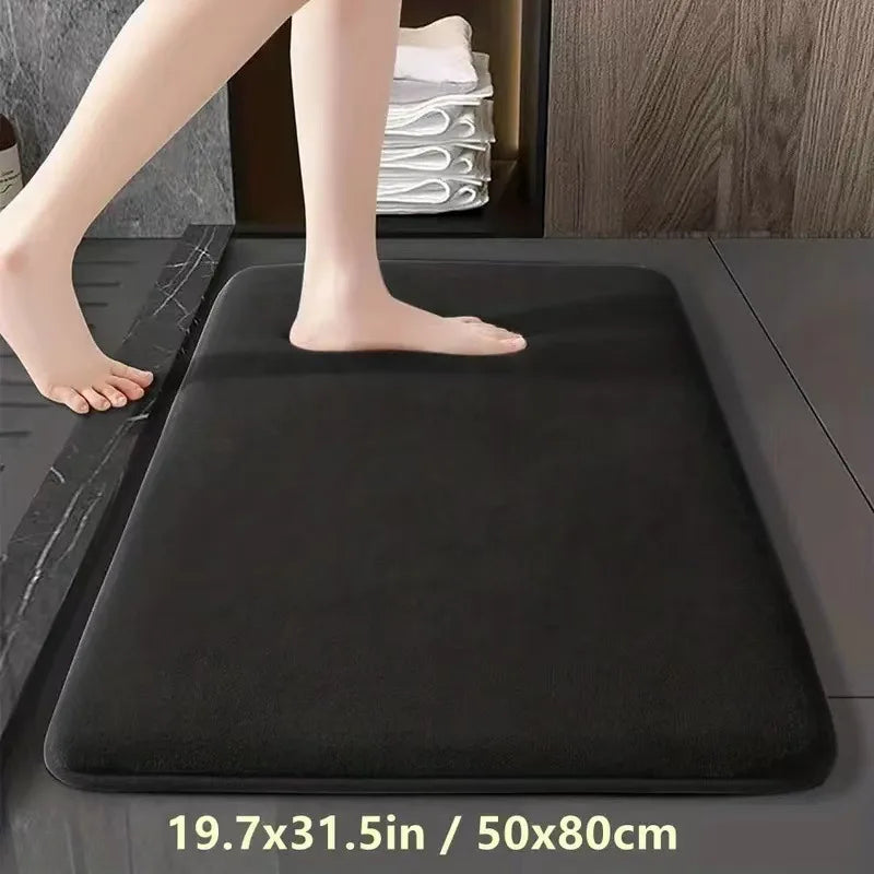 Afralia™ Super Absorbent Coral Velvet Bathroom Floor Mat