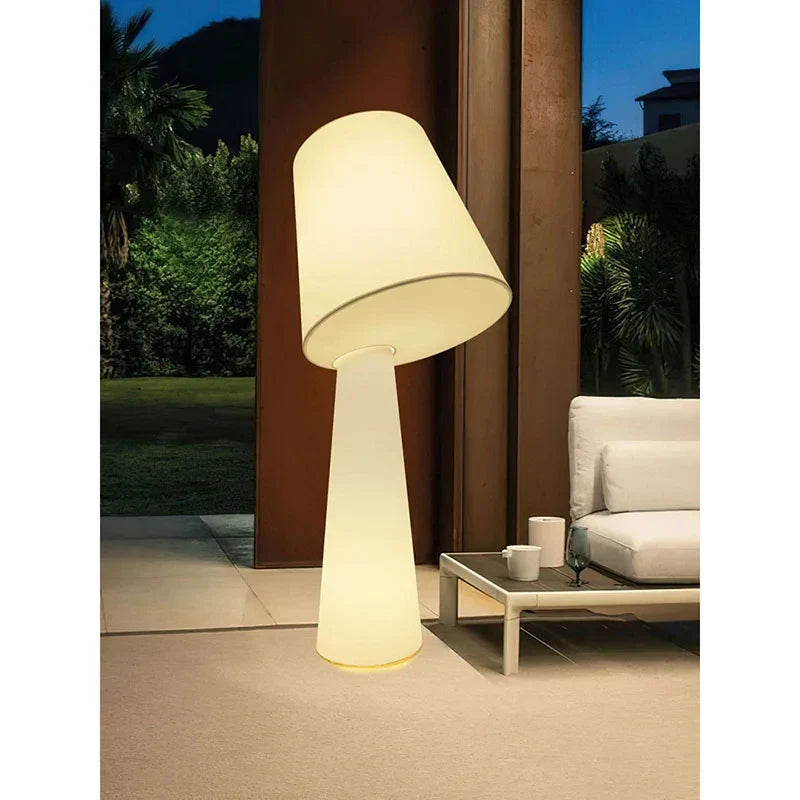 Afralia™ Nordic Wabi Sabi Fabric Floor Lamp for Minimalist Living Spaces