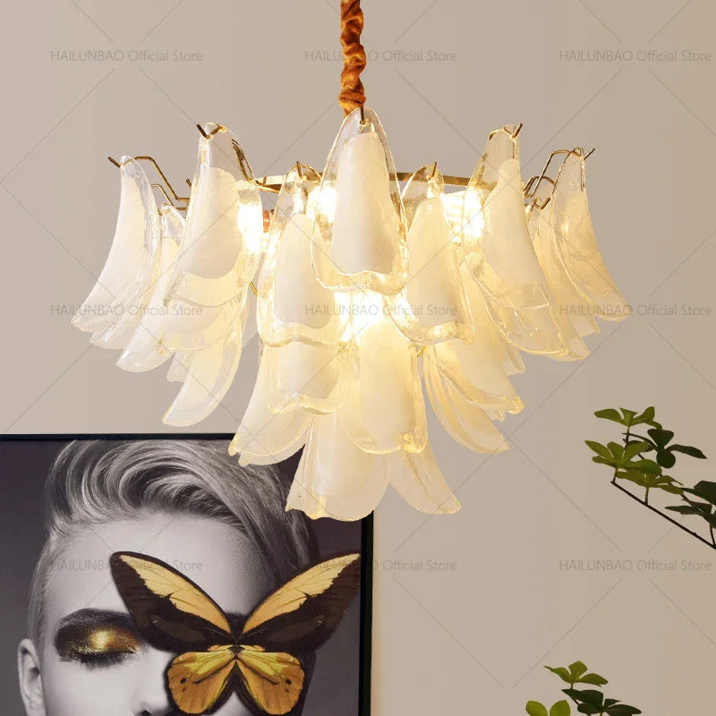 Afralia™ Magnolia Crystal Chandelier: Elegant French Style Dining Room Art Light
