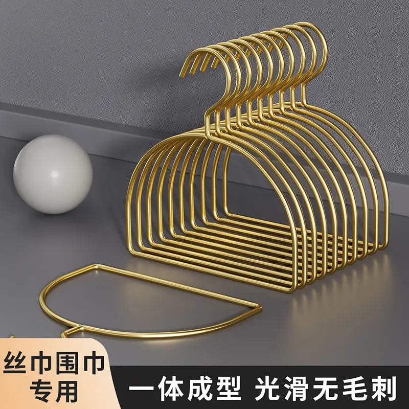 Afralia™ Metal Scarf Hanger Hat Rack, Anti-Slip Coat Hook & Organizer