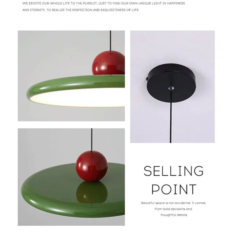 Afralia™ Bauhaus Saucer Chandelier: Creative Dining Room & Bar Decor