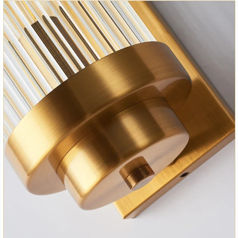 Afralia™ Gold Crystal Bracket Light: Stylish Lighting Fixtures for Home Wall Decor