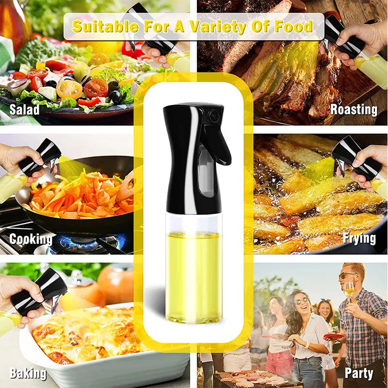 Afralia™ Oil Spray Bottle Set - 200ml and 300ml | BBQ Cooking and Baking Oil Sprayers