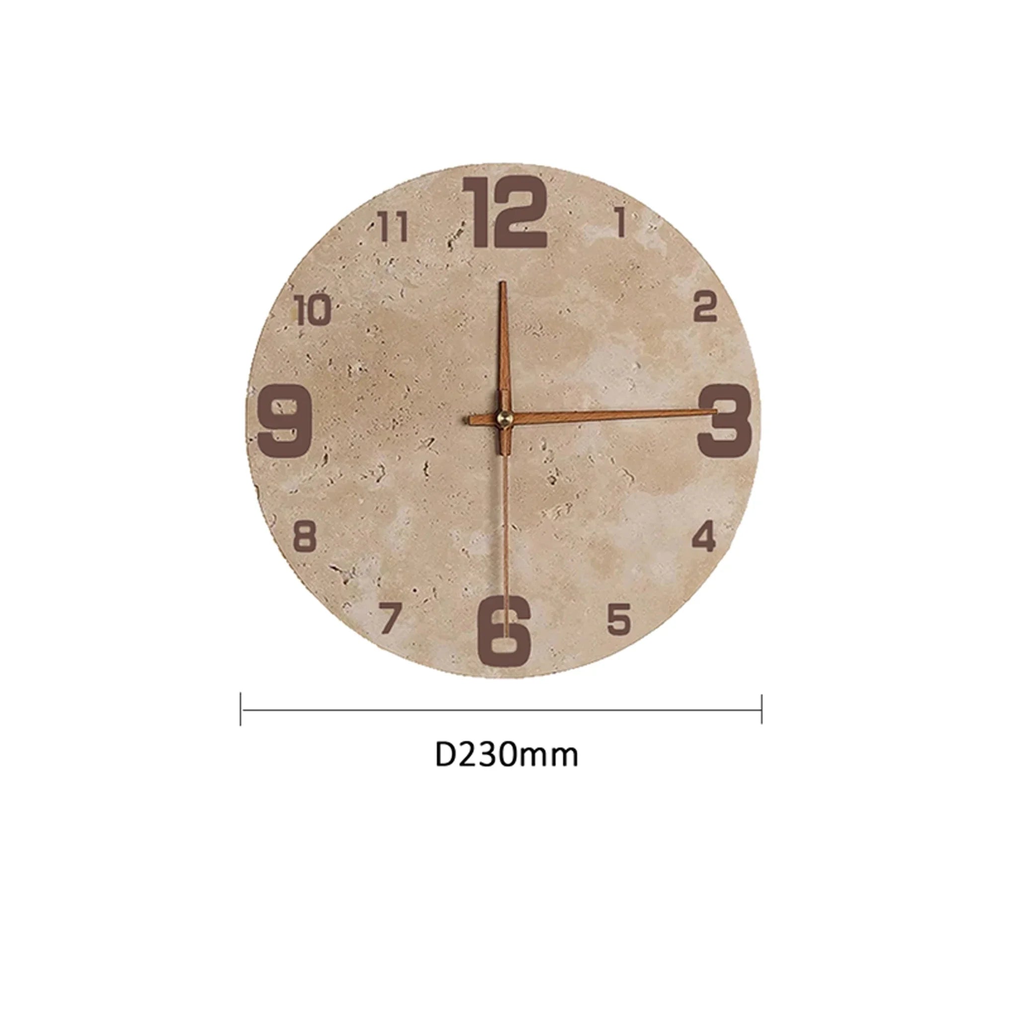 Afralia™ Yellow Marble Circular Wall Clock Light for Living Room and Restaurant