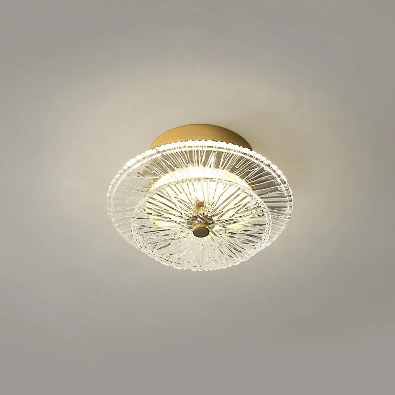 Afralia™ Modern Luxury Crystal Ceiling Lamp: Creative Lighting Fixture for Hall, Bedroom