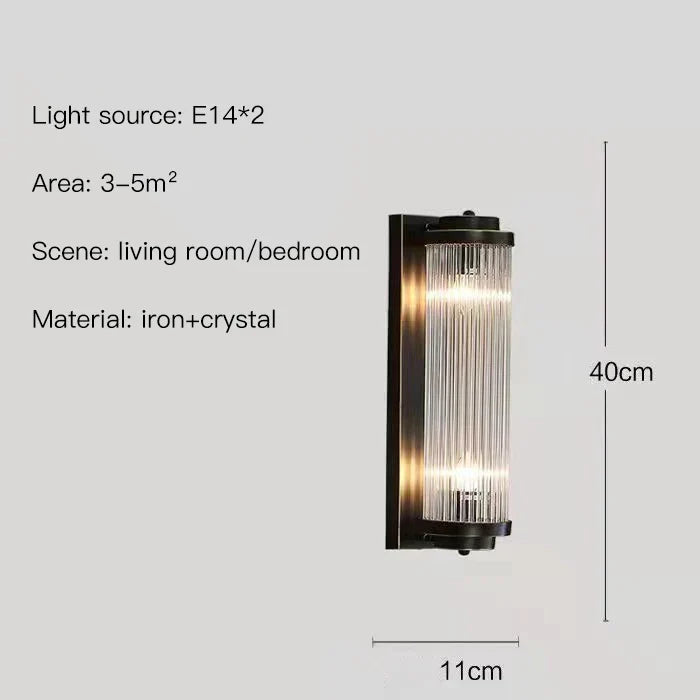 Afralia™ Crystal LED Wall Lamp Modern Indoor Lighting for Bedroom Living Room Corridor Entryway