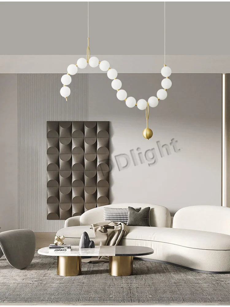 Afralia™ Copper LED Chandelier: Modern Living Room Bedroom Dining Kitchen Pendant Light