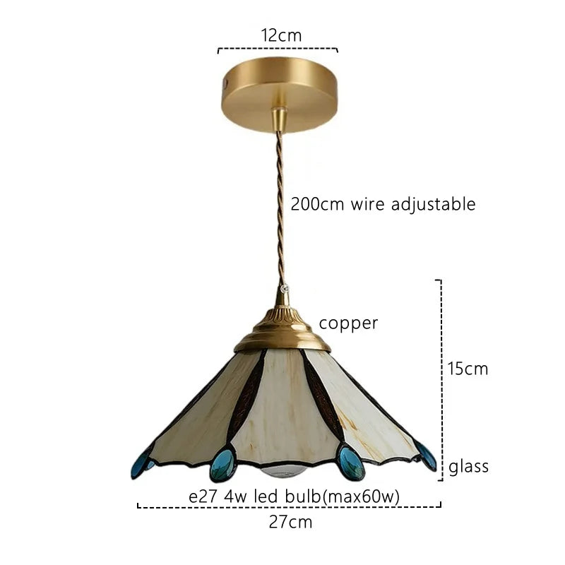 Afralia™ Glass LED Pendant Light - Japanese Home decor Kitchen Bar Lamp