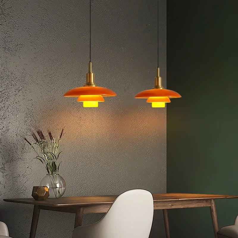 Afralia™ Nordic Glass Pendant Chandelier | High-Quality Ceiling Lamp for Kitchen & Dining