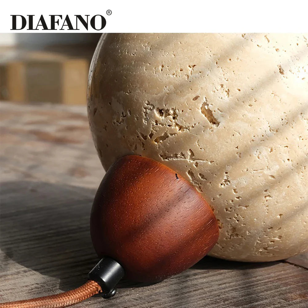 Afralia™ Log Chandelier: Nordic Vintage Kitchen Bedroom Hanging Lamp