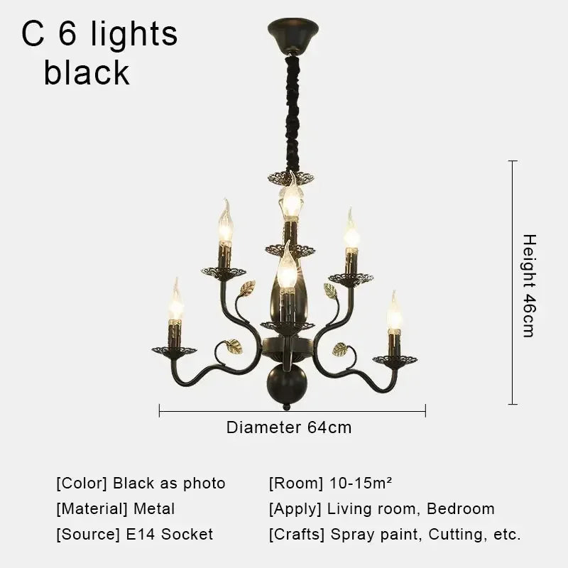 Afralia™ Retro Fabric Chandelier Ceiling Pendant Light for Living Room Kitchen Bedroom Dining
