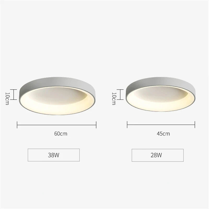 Afralia™ Round Ceiling Lights for Bedroom, Study, and Living Room - Modern LED Lighting Fixtures