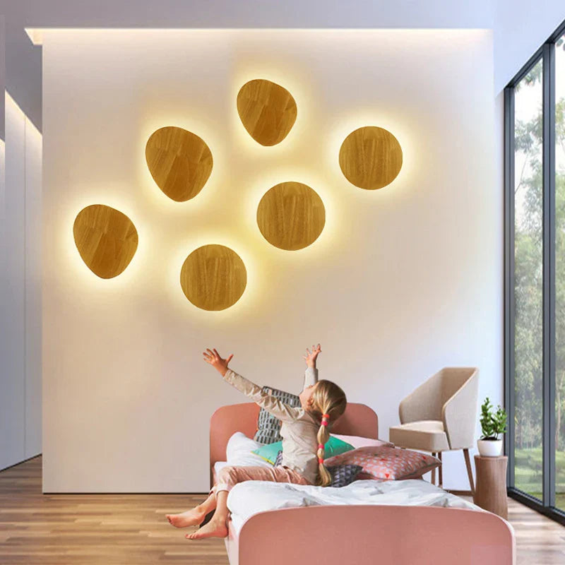 Afralia™ Round LED Wall Lamp - Modern Nordic Sconces for Home Decor