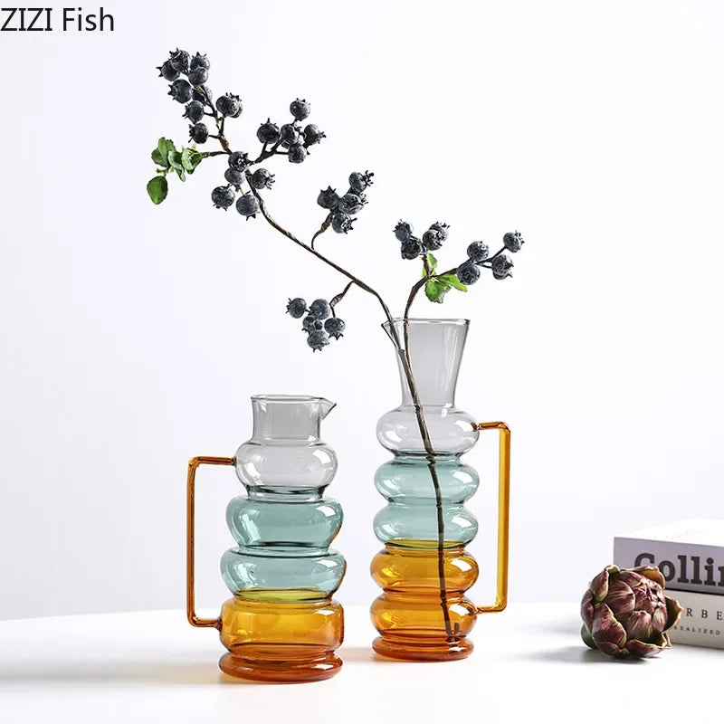 Afralia™ Bubble Glass Vase Hydroponics Plant Pot Table Decoration Floral Room Aesthetic Decor