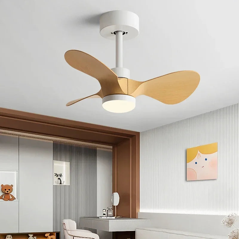 Afralia™ 24-Inch Mini Ceiling Fan with Lights, Modern Design for Home and Office