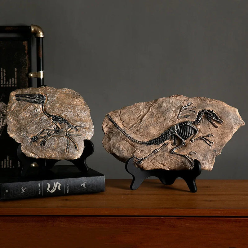 Afralia™ Dino Fossil Resin Craft: Retro Animal Statue, Indoor Living Room Decor & Gift