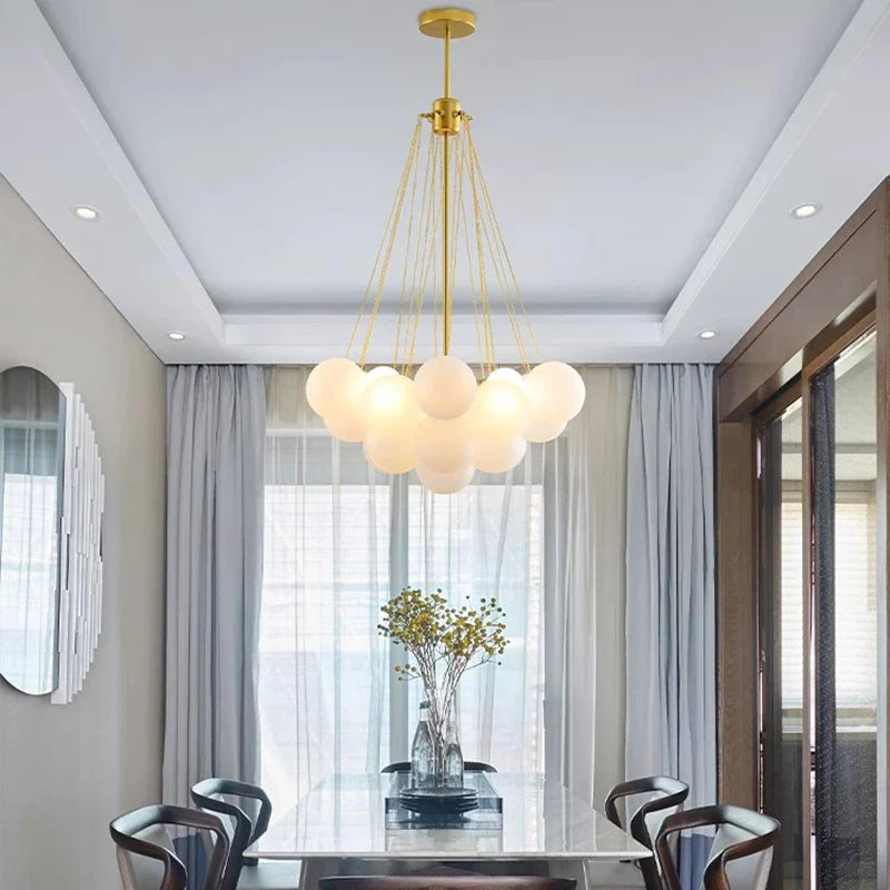 Afralia™ Modern Dining Room Chandeliers Hanging Pendant Light Fixture for Living Room