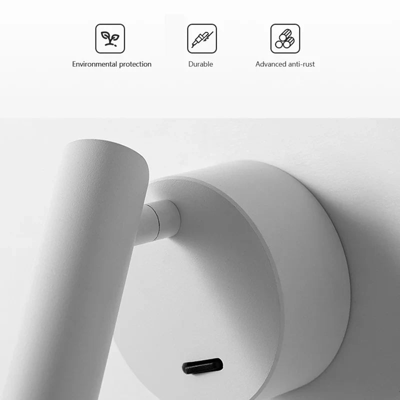 Afralia™ Minimalist LED Wall Lamp: Adjustable Rotation and Folding for Bedroom, Living Room Decoration