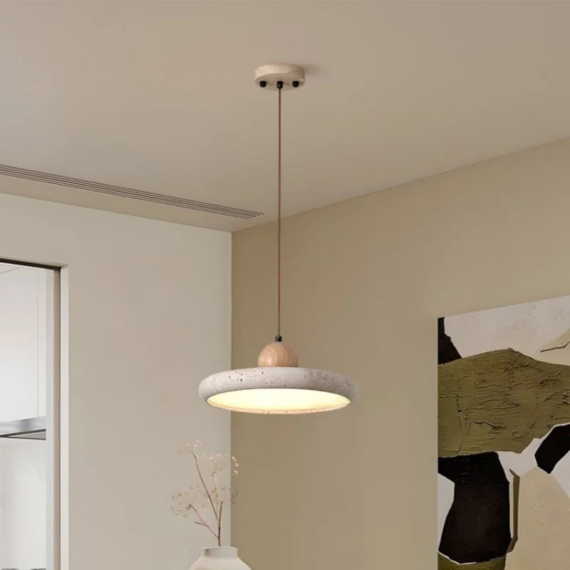 Afralia™ LED Wood Pendant Lamp Dining Living Room Adjustable Light Fixture