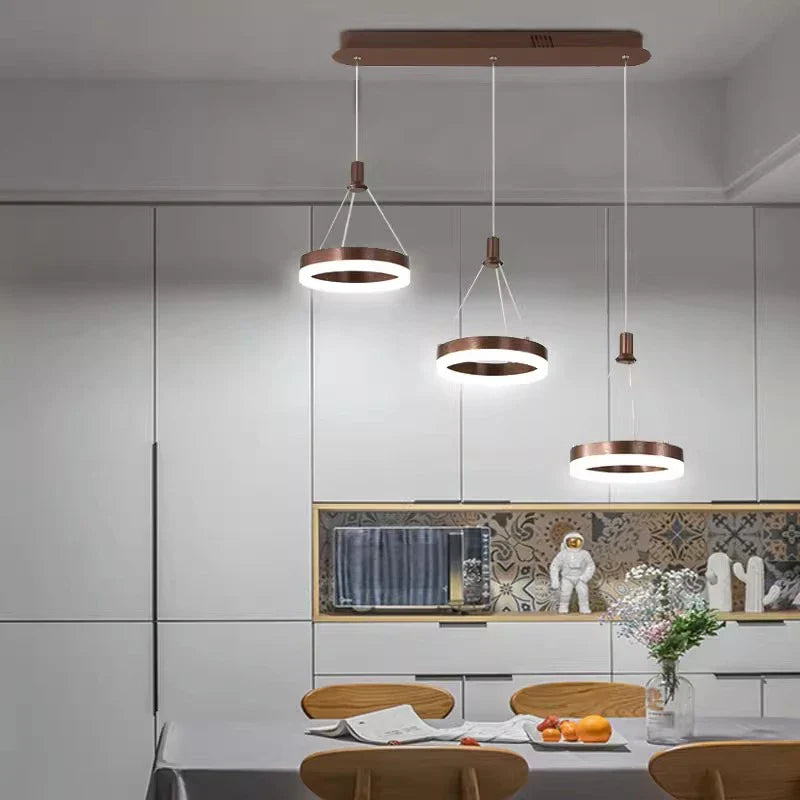 Afralia™ Modern LED Pendant Light for Living Room and Dining Room Chandeliers