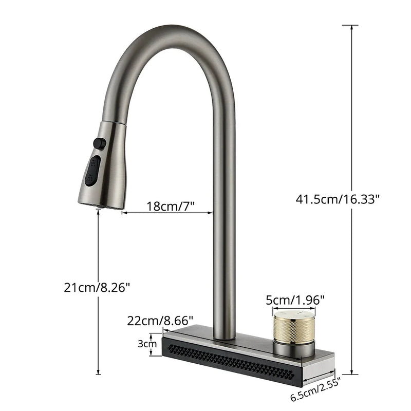 Afralia™ Pull Out Kitchen Faucet with Multiple Water Outlets