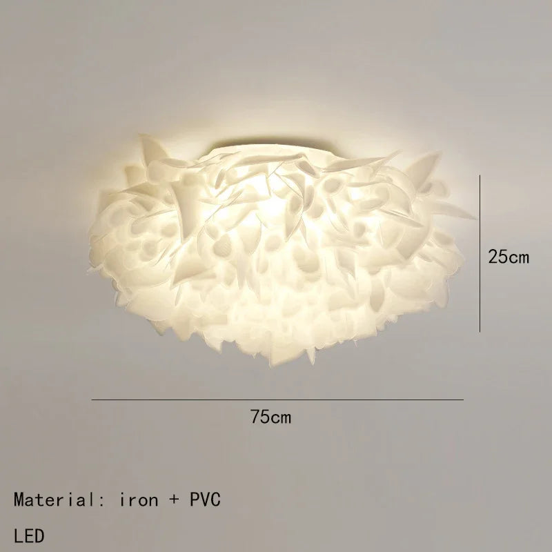Afralia™ Luxury Petal Ceiling Lamp for Bedroom Foyer Dining Room Lighting