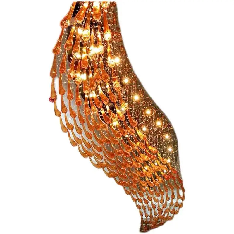 Afralia™ Nordic Style Living Room Pendant Light Chandelier - Custom Colors