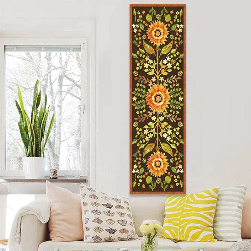 Afralia™ Sunflower Boho Tapestry Wall Hanging - Floral Psychedelic Home Decor Art Print