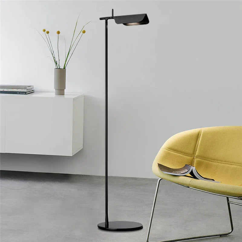 Afralia™ Modern Metal LED Floor Lamp Rotatable Head for Minimalist Nordic Style