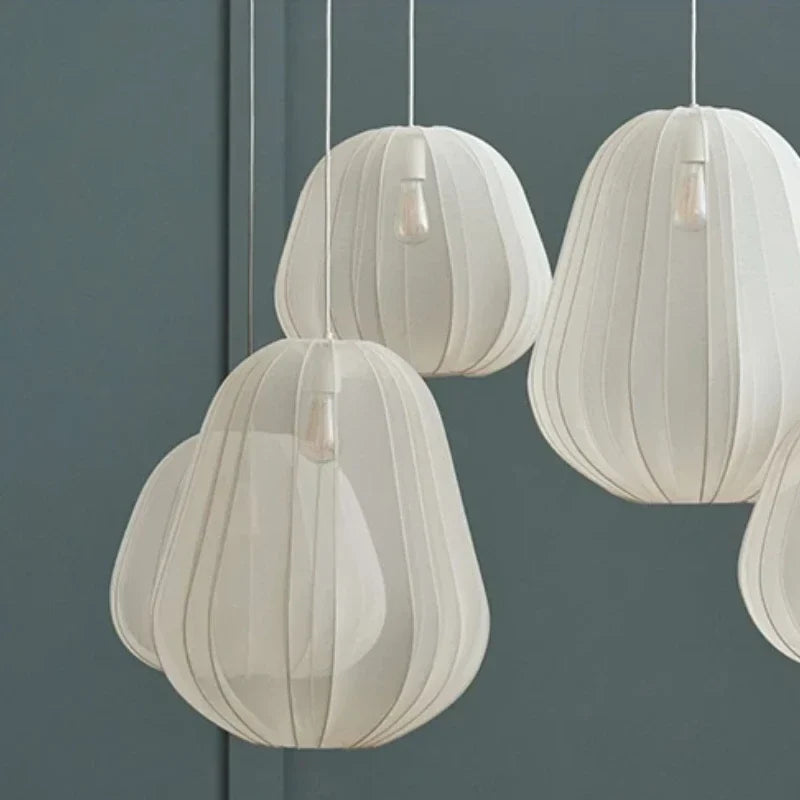 Scandinavian Silk Balloon Chandelier by Afralia™ - Home Decor Lighting Fixture