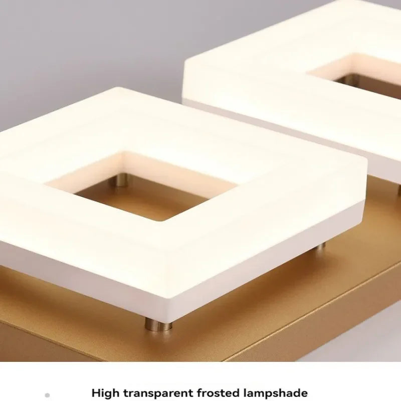 Afralia™ Modern Square LED Ceiling Light for Corridor, Hallway, Bedroom - Simple & Stylish Room Lighting