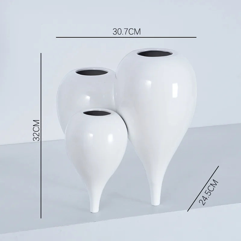 Afralia™ Ceramic Bubble Vase Set - Abstract Handcrafted Flower Arranger Home Decor