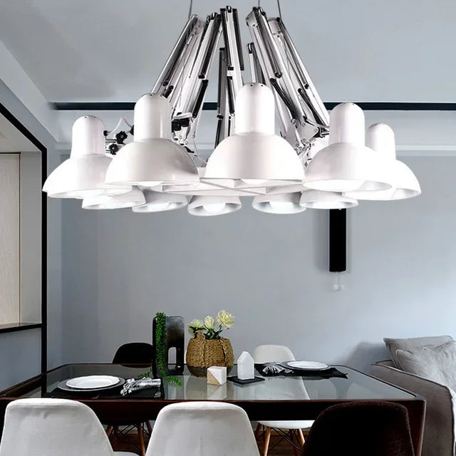 Afralia™ Spider Chandelier Industrial Metal Hanging Lamp Pendant Lights Suspension Luminaire