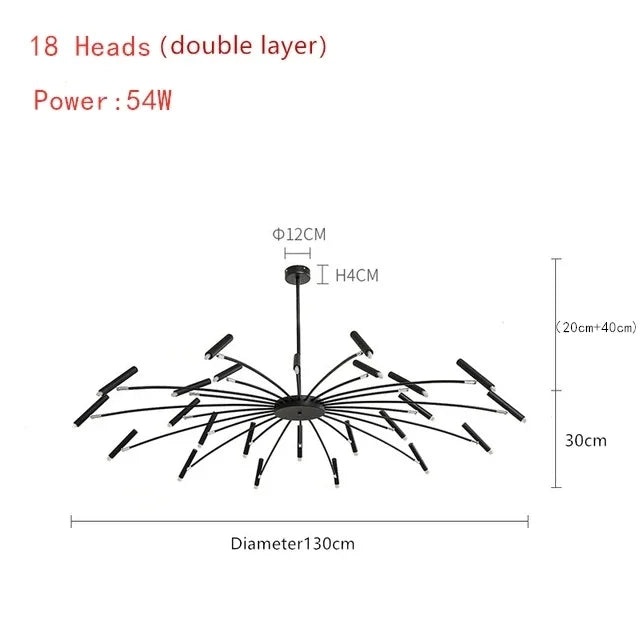 Afralia™ Art Pendant Chandelier - Nordic LED Indoor Lighting Fixture