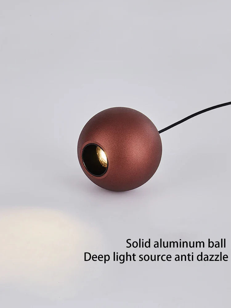 Afralia™ LED Ball Pendant Light: Minimalist Bedroom Chandelier & Table Lamp