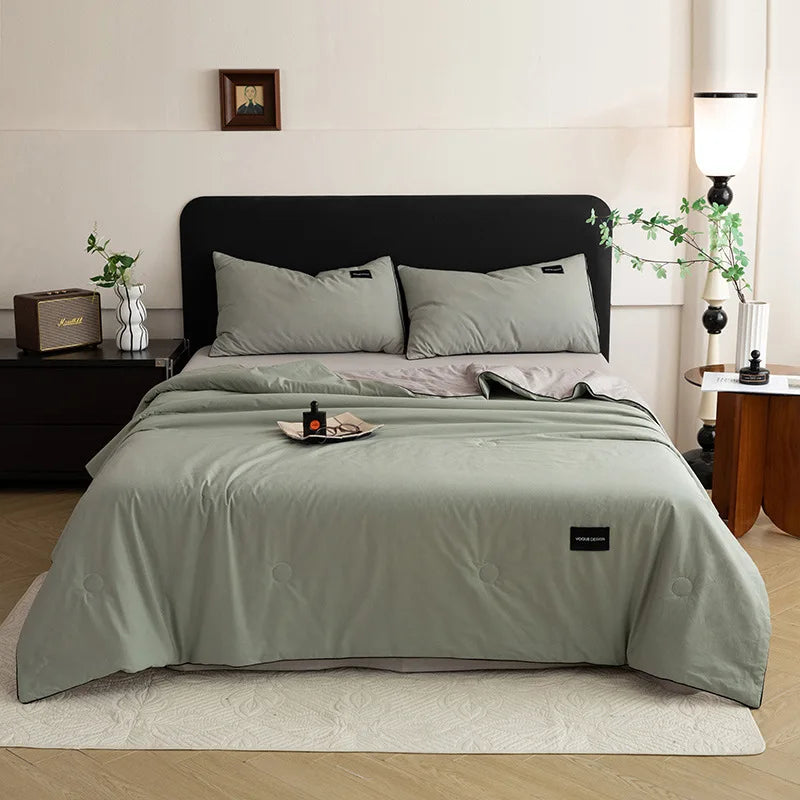 Afralia™ Ice Cream Cool Feel Light Summer Quilt - Skin-Friendly & Breathable