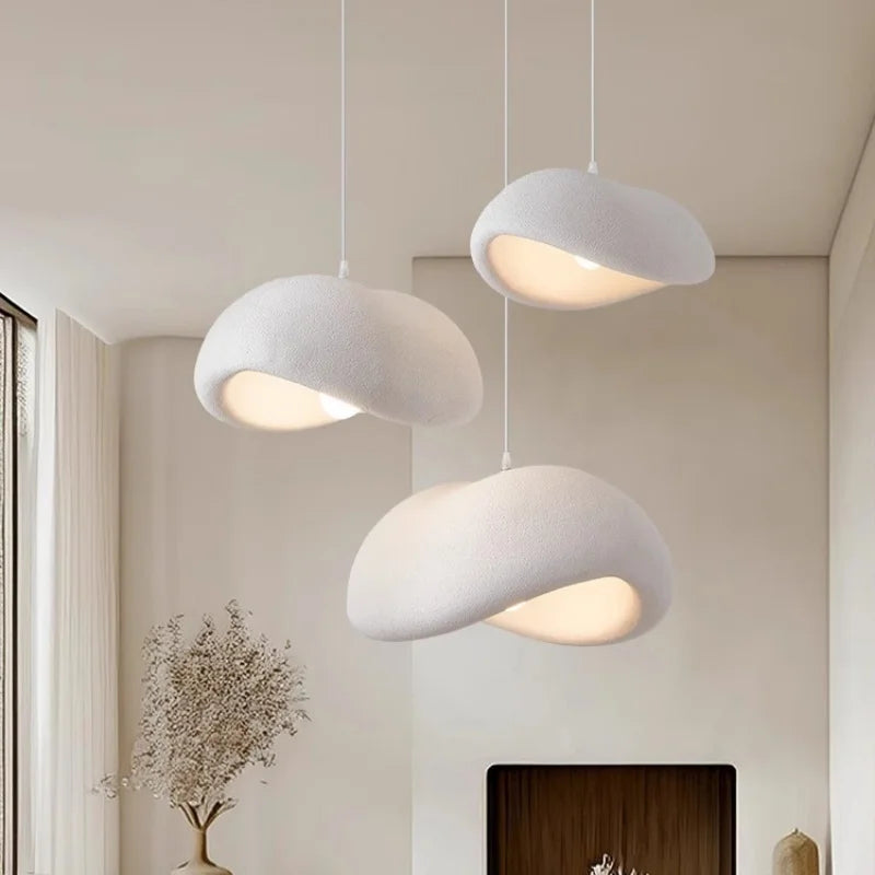 Afralia™ Nordic Loft LED Pendant Lights White Chandelier for Dining Room Decor Luminarias