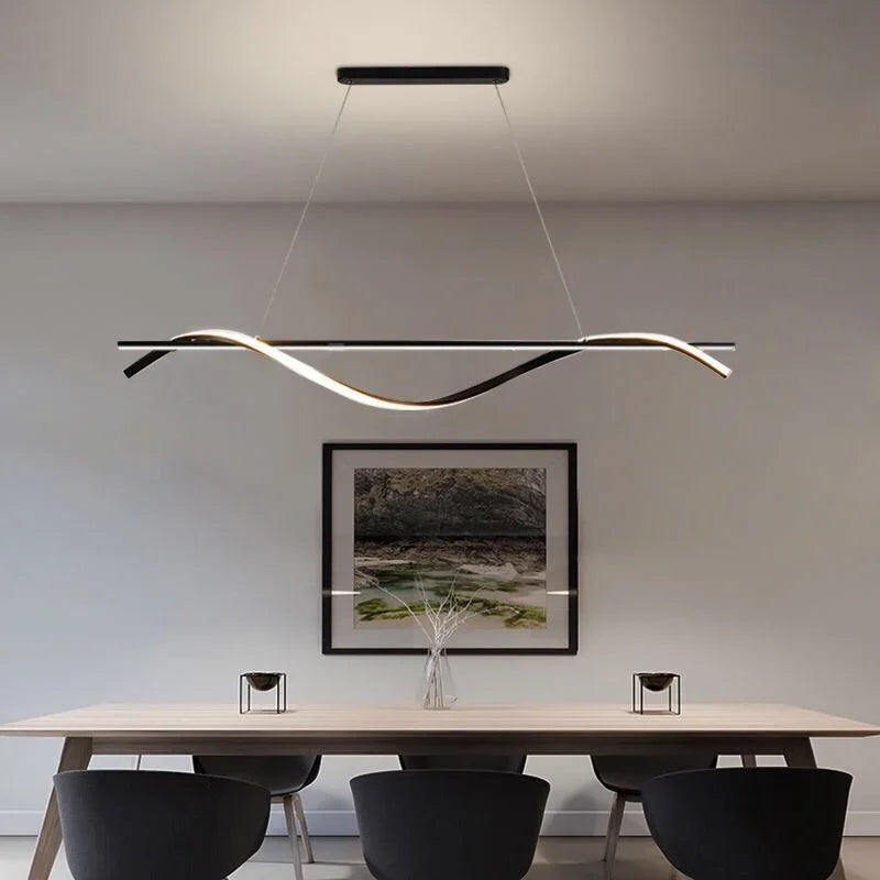 Afralia™ Modern LED Pendant Lamp | Sleek Illumination for Living and Dining Spaces