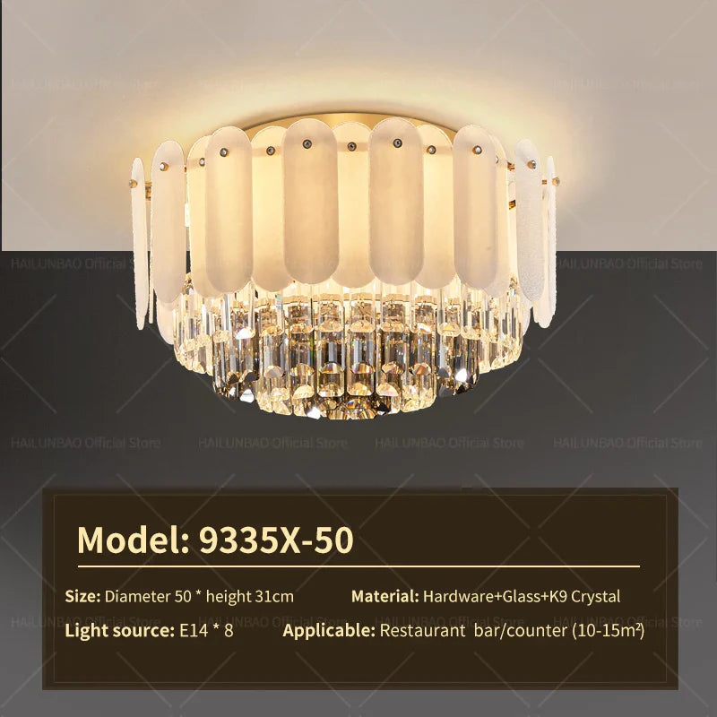 Afralia™ Nordic Crystal Chandelier: Modern Luxury Lighting for Living Room and Bedroom