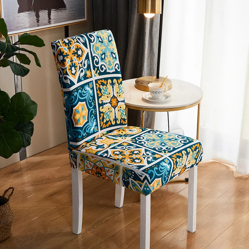 Afralia™ Stretch Print Chair Cover - Elastic Seat Slipcover